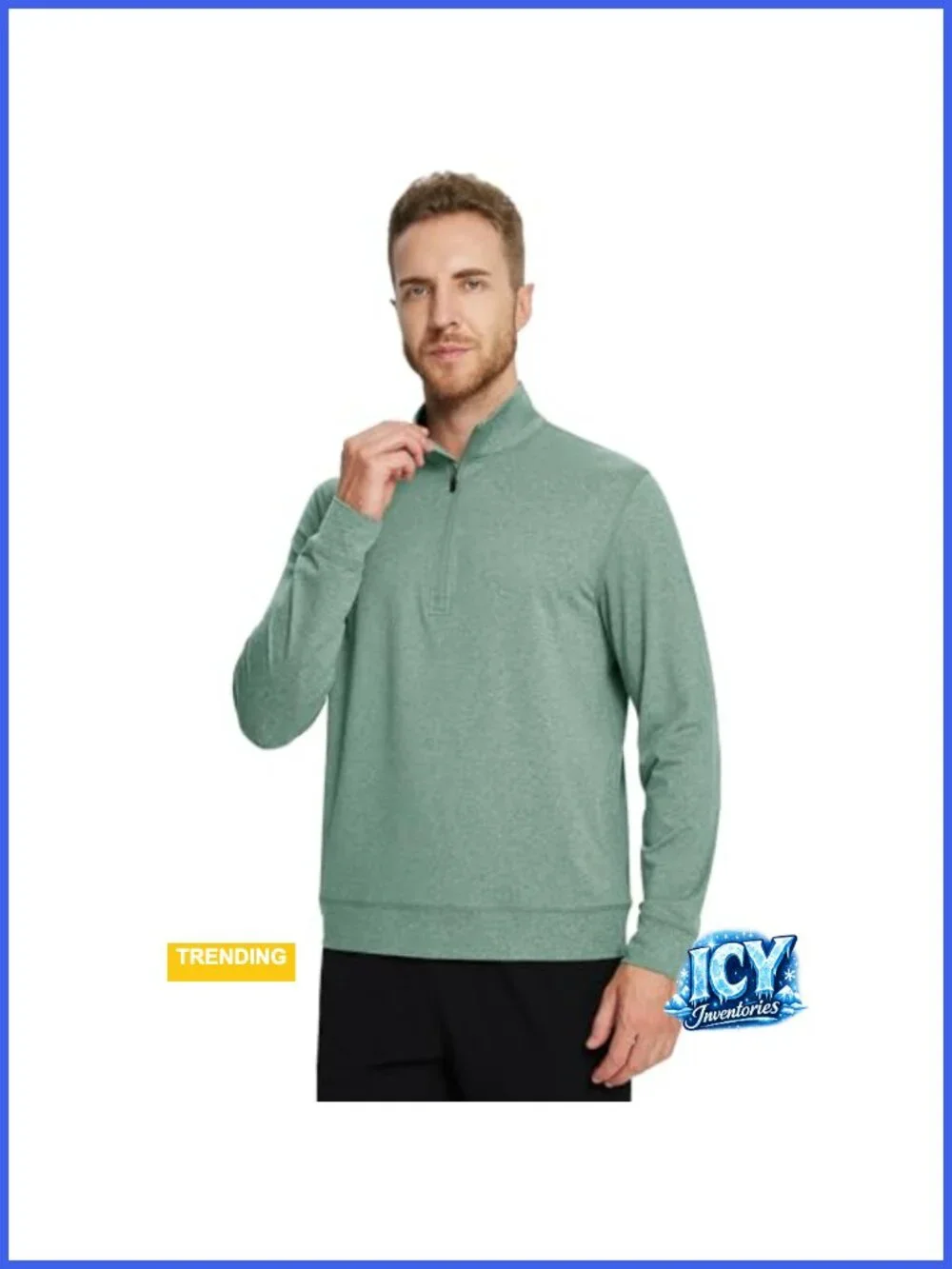 Quarter Zip Pullover Moisture Wicking Performance Midlayer Golf Sweatshirt